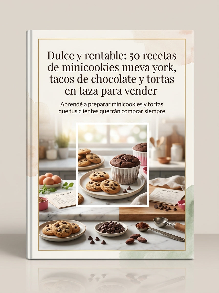 Dulce y rentable: 50 recetas de minicookies nueva york, tacos de chocolate y tortas en taza para vender